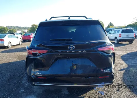 2024 Toyota Sienna Platinum из США, поврежденный, VIN 5TDESKFCXRS139110